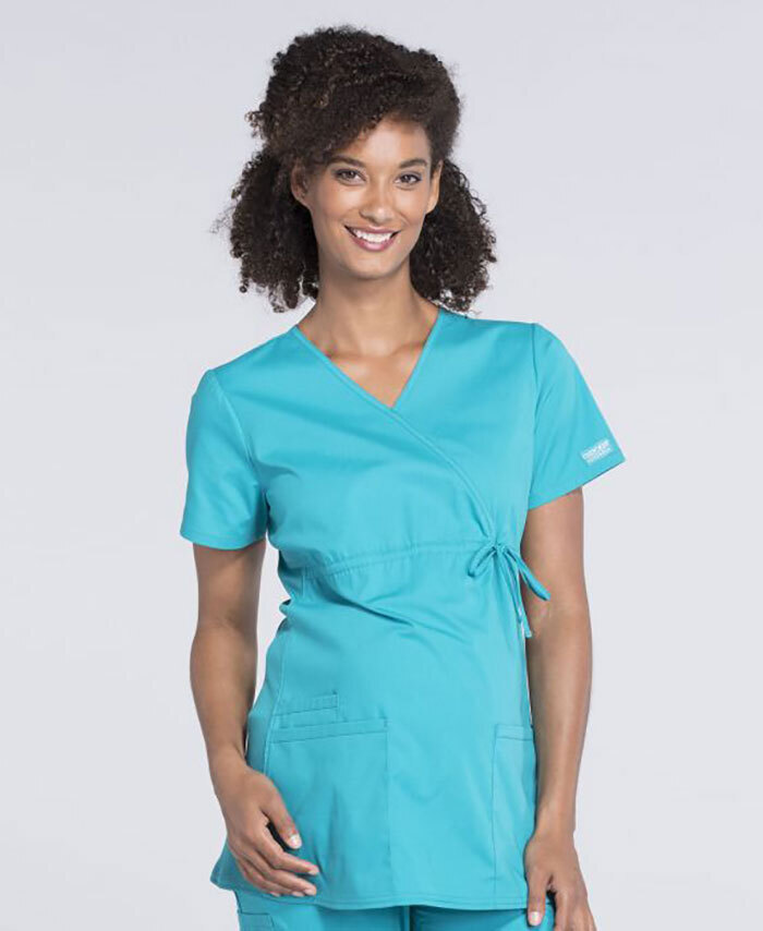Maternity - Mock Wrap Top | Healthcare | Cherokee