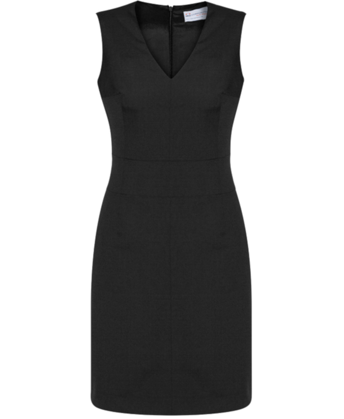 BIZwear Women's Sleeveless Waist Cinched Dress