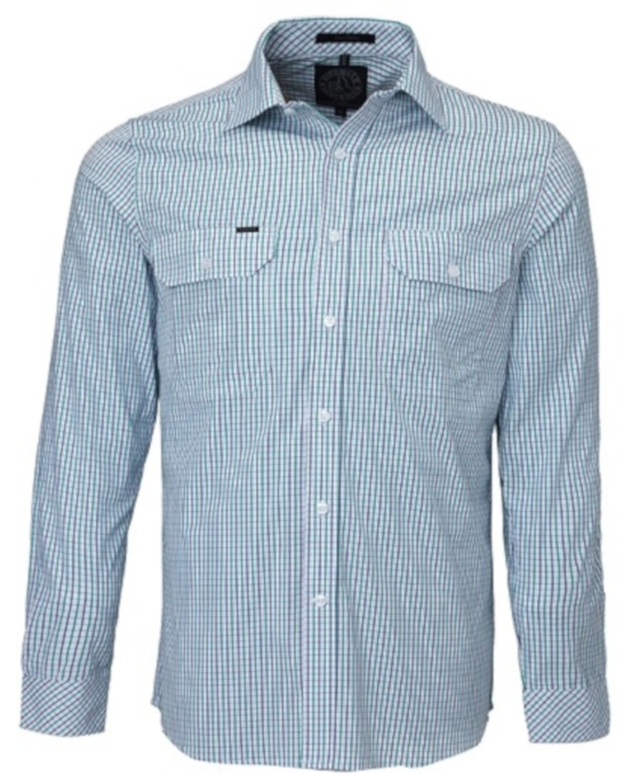 Pilbara Men's Long Sleeve Checked Shirt