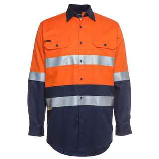 WORKWEAR, SAFETY & CORPORATE CLOTHING SPECIALISTS JB's Hi Vis (D+N) Long Sleeve 190G Shirt