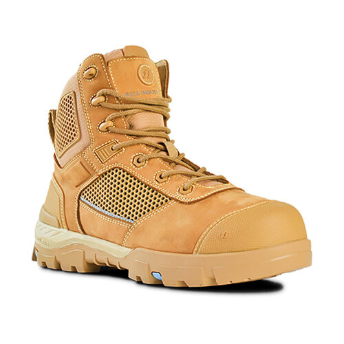 WORKWEAR, SAFETY & CORPORATE CLOTHING SPECIALISTS - Avenger - Super Boot Wheat Nubuck Zip / Lace Safety Boot