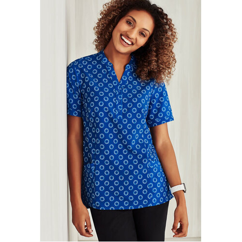 WORKWEAR, SAFETY & CORPORATE CLOTHING SPECIALISTS - Florence Womens Daisy Print S/S Tunic