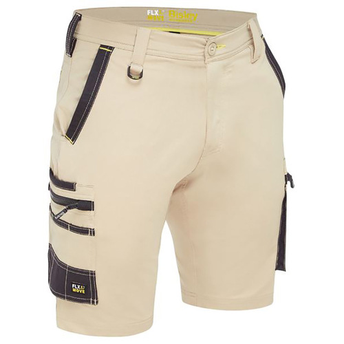 WORKWEAR, SAFETY & CORPORATE CLOTHING SPECIALISTS Flx & Move 4-Way Stretch Zip Cargo Short