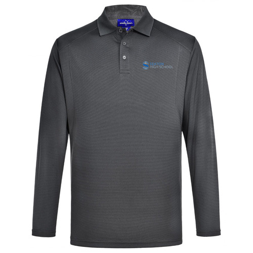 WORKWEAR, SAFETY & CORPORATE CLOTHING SPECIALISTS - Men's Bamboo Charcoal L/S Polo