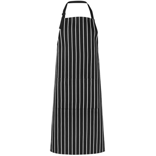 WORKWEAR, SAFETY & CORPORATE CLOTHING SPECIALISTS - JB's Bib Striped Apron With Pocket