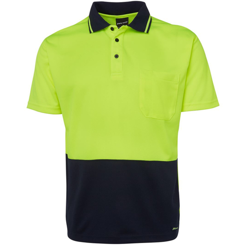 WORKWEAR, SAFETY & CORPORATE CLOTHING SPECIALISTS JB's HI VIS 4602.1 NON CUFF TRAD POLO 1