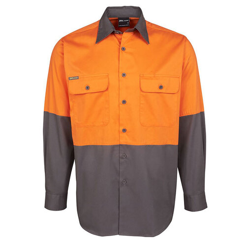 WORKWEAR, SAFETY & CORPORATE CLOTHING SPECIALISTS - JB's Hi Vis Long Sleeve 150G Shirt