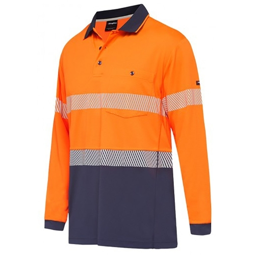 WORKWEAR, SAFETY & CORPORATE CLOTHING SPECIALISTS Workcool - Hyperfreeze Spliced Taped Polo - Long Sleeve