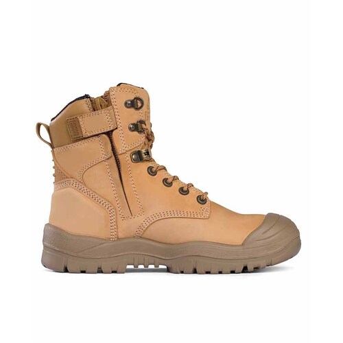 WORKWEAR, SAFETY & CORPORATE CLOTHING SPECIALISTS High Leg ZipSider Boot w/ Scuff Cap - Wheat