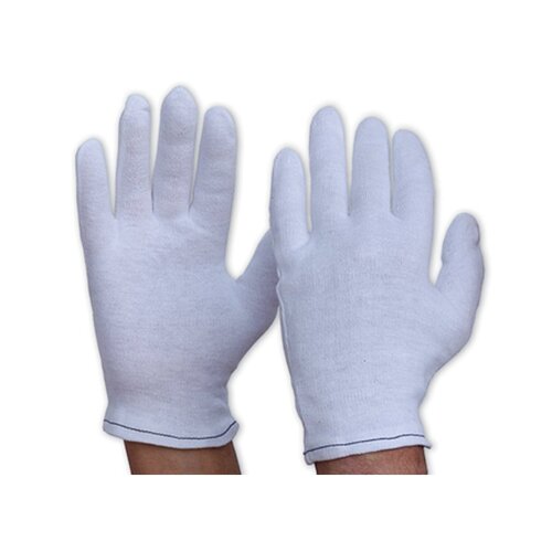 WORKWEAR, SAFETY & CORPORATE CLOTHING SPECIALISTS - Interlock Poly/Cotton Liner Knit Wrist Gloves