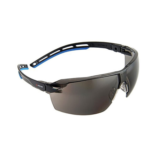 WORKWEAR, SAFETY & CORPORATE CLOTHING SPECIALISTS - Proteus 3 Safety Glasses Smoke Lens Super Light Spec