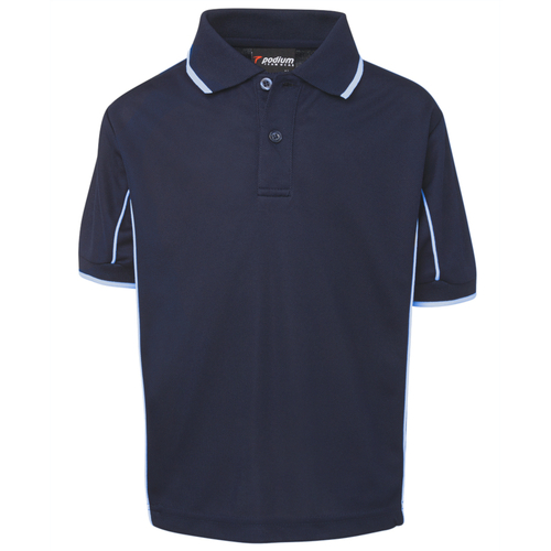 WORKWEAR, SAFETY & CORPORATE CLOTHING SPECIALISTS - Podium Kids Short Sleeve Piping Polo