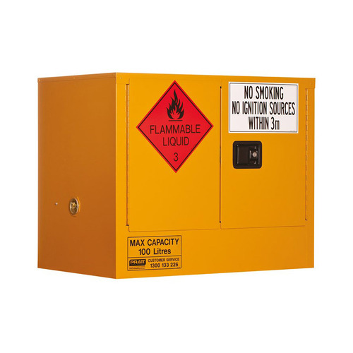 WORKWEAR, SAFETY & CORPORATE CLOTHING SPECIALISTS Flammable Storage Cabinet 100L 2 Door, 1 Shelf