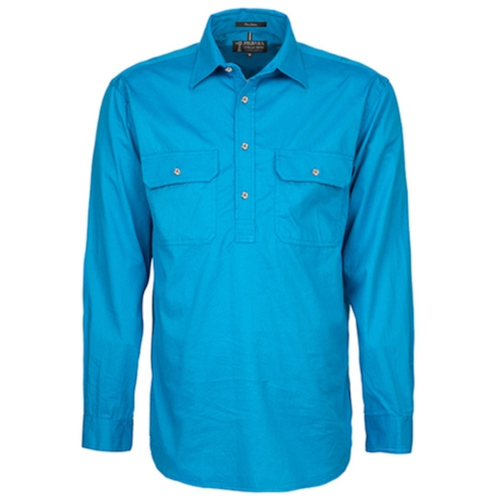 WORKWEAR, SAFETY & CORPORATE CLOTHING SPECIALISTS - Men's Pilbara Shirt - Closed Front Long Sleeve