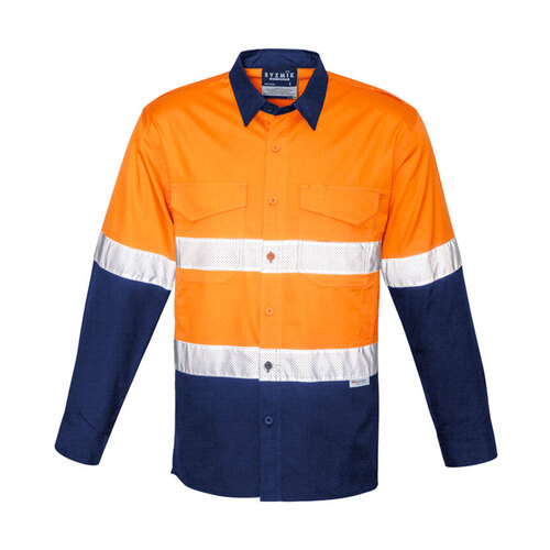 WORKWEAR, SAFETY & CORPORATE CLOTHING SPECIALISTS Mens Rugged Cooling Taped Hi Vis Spliced Shirt