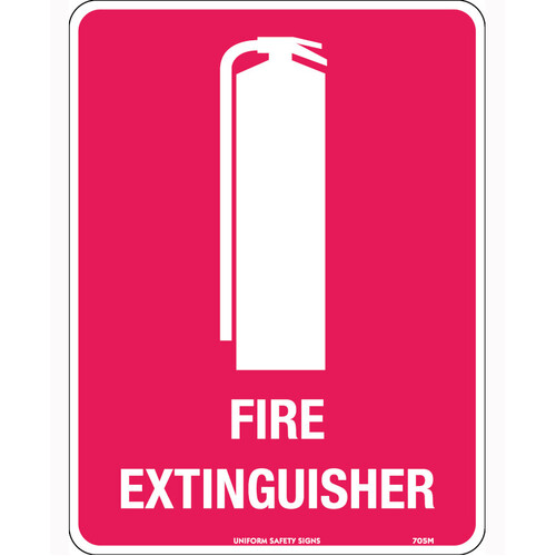 WORKWEAR, SAFETY & CORPORATE CLOTHING SPECIALISTS 140x120mm - Self Adhesive, Pkt 4 - Fire Extinguisher