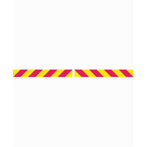 WORKWEAR, SAFETY & CORPORATE CLOTHING SPECIALISTS 600x150mm - Metal - Cl.1 - 2 pieces - Candy Stripes